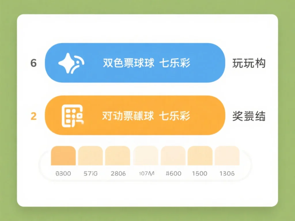 双色球与七乐彩玩法规则、奖项和概率对比图表